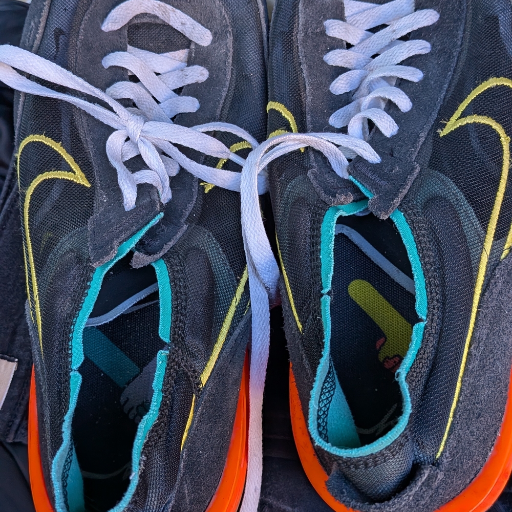 Nike Waffle Sneakers Black and Orange